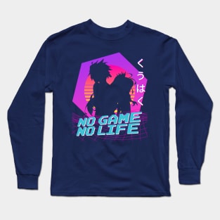 No Game No Life - Vaporwave Long Sleeve T-Shirt